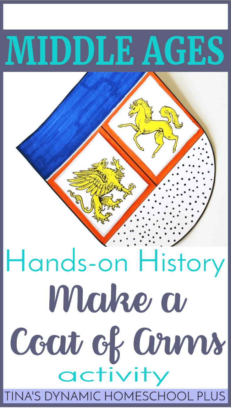 Looking for an easy hands-on middles ages history activity? Your kids will love making their own coat of arms. Scoot by and download the activity at Tina's Dynamic Homeschool Plus!