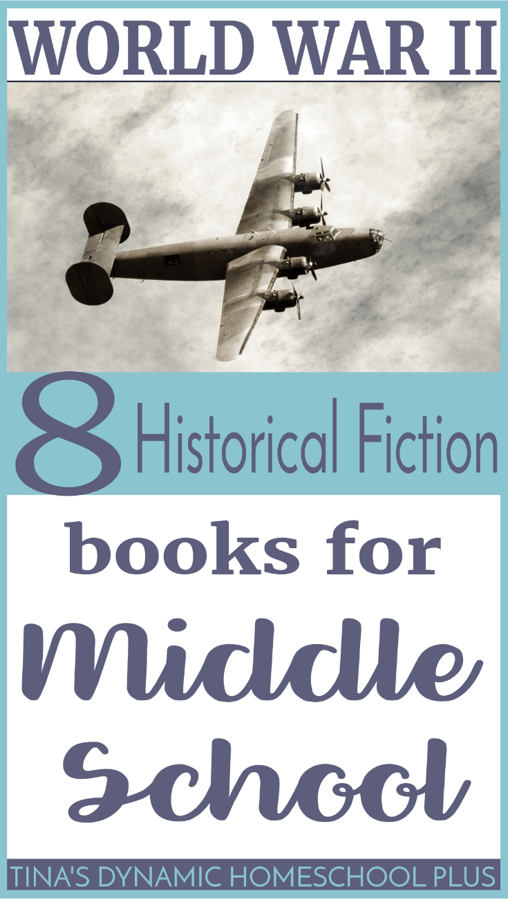 8 World War II historical fiction books for middle school. If you're looking to bring history alive, your homeschooled middle school kids will love these books. Click here to see this AWESOME list!