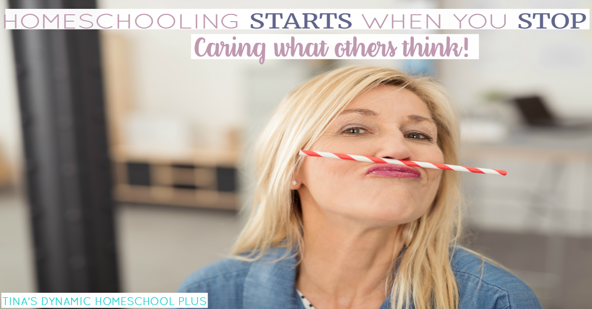 Homeschooling REALLY STARTS When You STOP Caring What Others Think. Click here to read why I cared and shouldn't have!