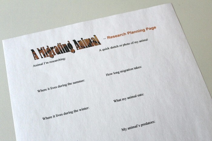 Migrating Animal Research Planning Page