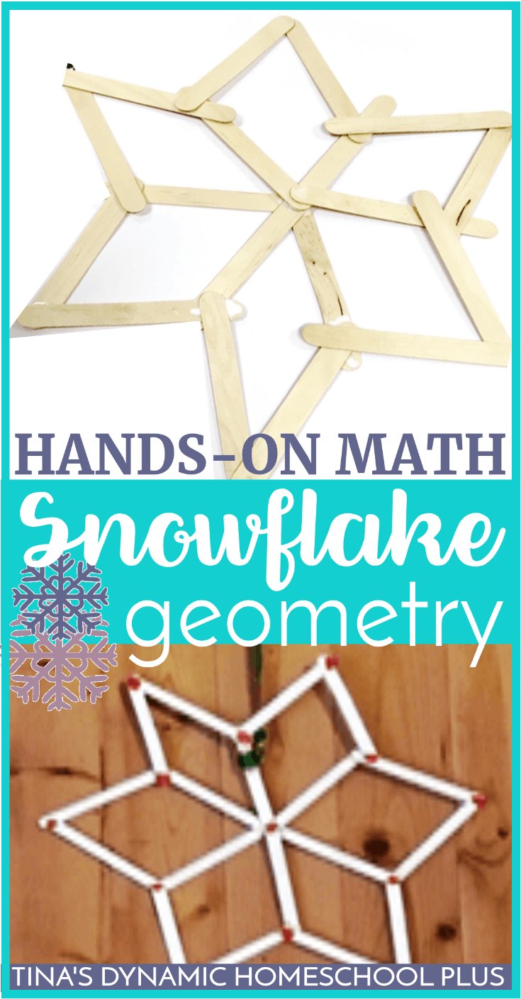 Hands-On Math: Fun and Easy Snowflake Geometry. With the onset of winter weather, we’ve experienced the first few snow flurries in our area. Add a bit of math and science together to make these easy snowflakes and study a bit of geometry too. CLICK HERE to make this easy hands-on math craft!