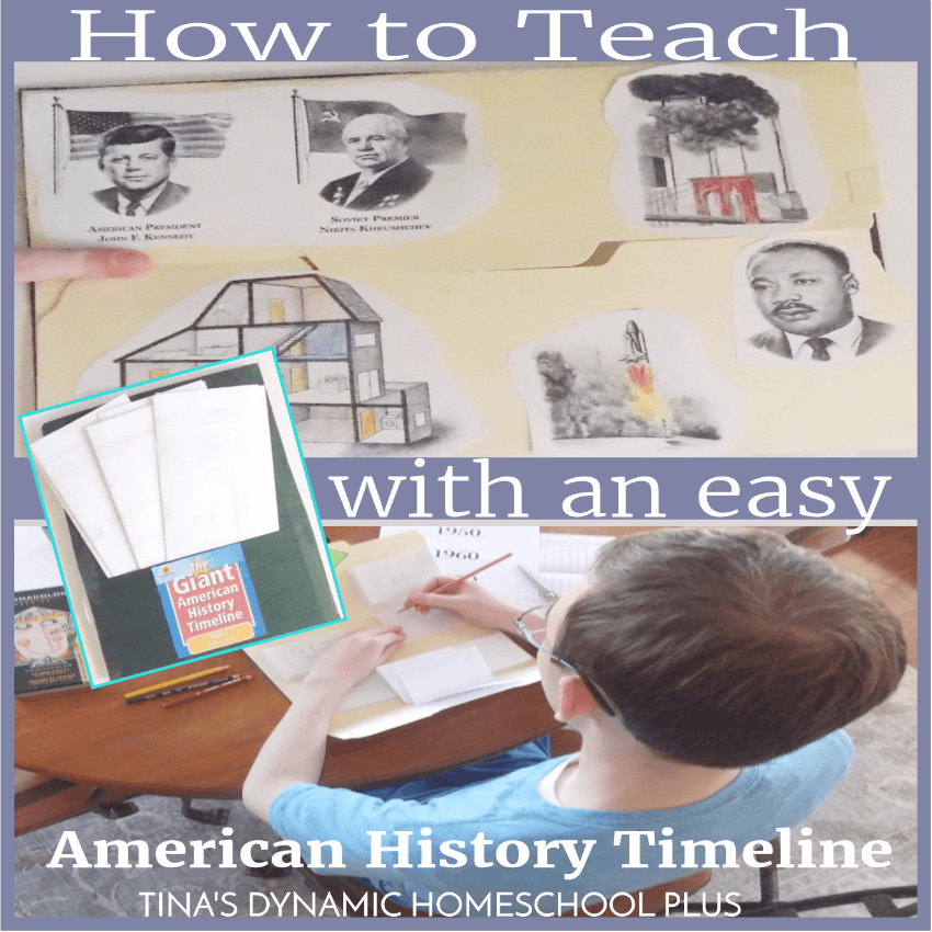 How to Teach With an Easy DIY American History Timeline. If you’re looking for a curriculum resource to easily teach American history by using a timeline, you’ll love this one. Not only do your kids cover major historical topics but learn about famous people and events. Because it’s reproducible you can use it for all of your kids. Click here to grab this great resource!