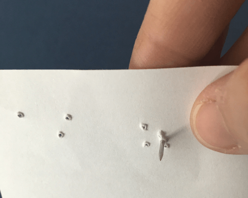 Making Braille Letters with Kids