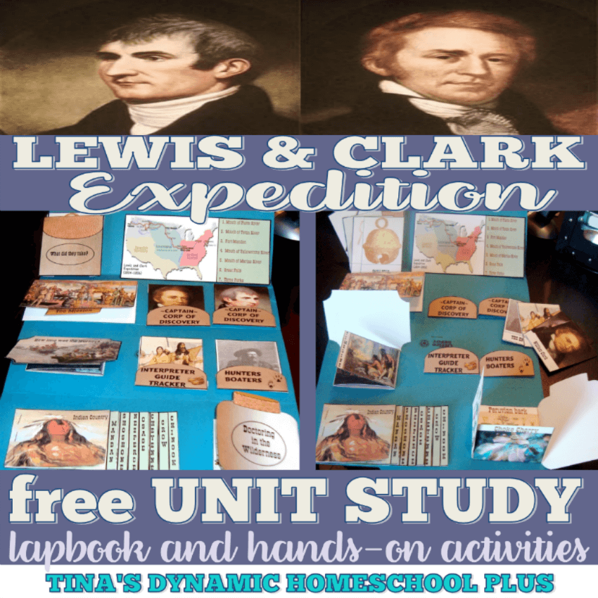 Lewis and Clark Fun Homeschool Unit Study and Lapbook! CLICK HERE here to grab it!