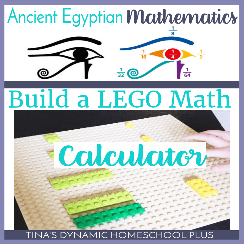 Ancient Egyptian Mathematics: Build a LEGO Math Calculator. Ancient Egypt was an advanced society. We know that from the structures and texts left behind. The Great Pyramids are one of many structures that are considered marvels in engineering and mathematics for the time. Your kids will love this fun hands-on math activity. You can create your own Ancient Egyptian Calculator using Lego bricks. Click here to see how!