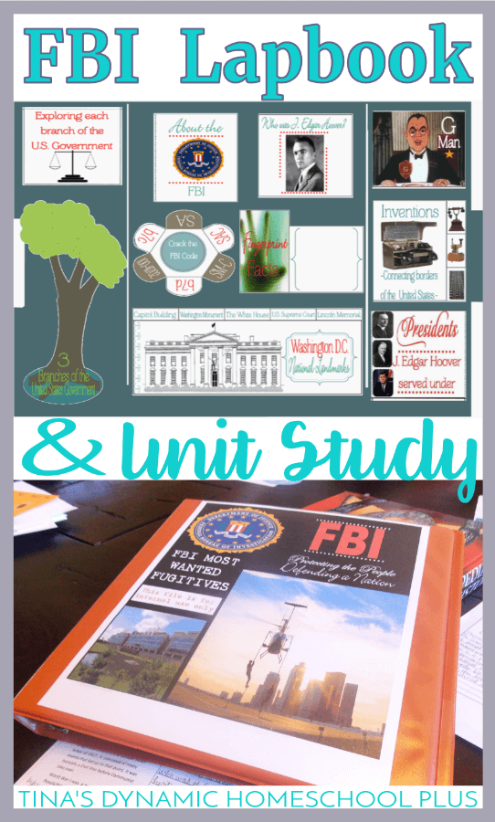 Studying modern American history? Grab this AWESOME free FBI Lapbook and Unit Study | Tina's Dynamic Homeschool Plus