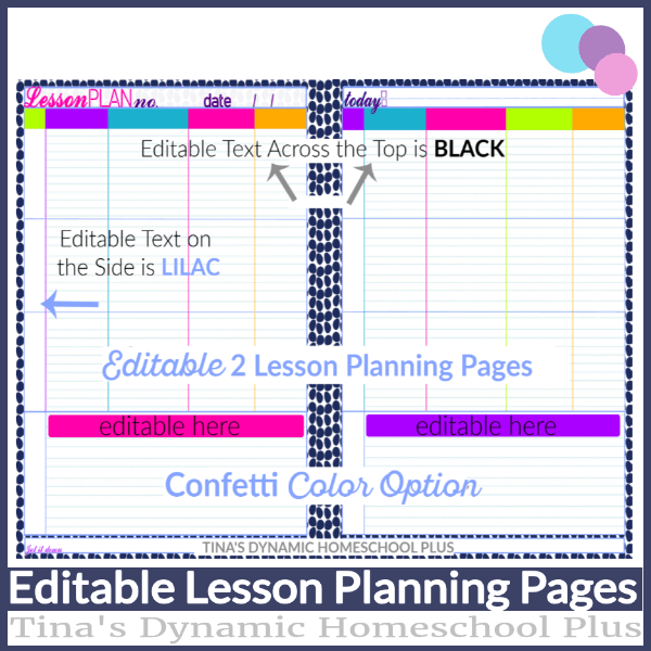 4 Editable Homeschool Planning Pages to Ease Planning