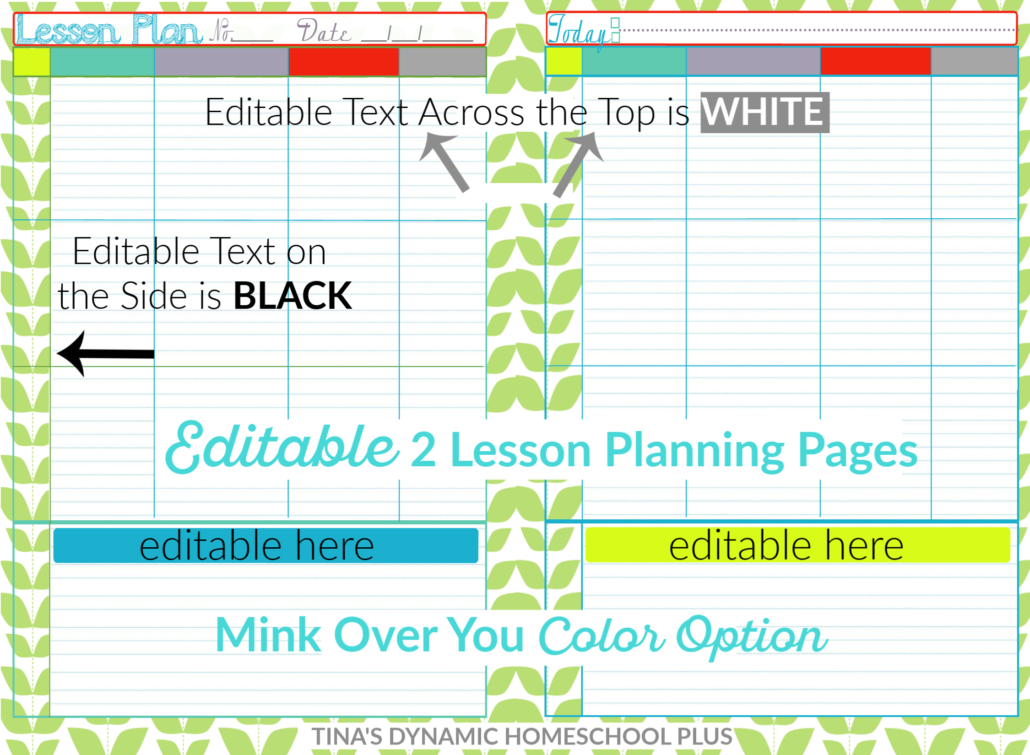 4 Editable Homeschool Planning Pages to Ease Planning