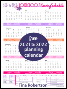 2021-2022 Beautiful Homeschool Planning Forms
