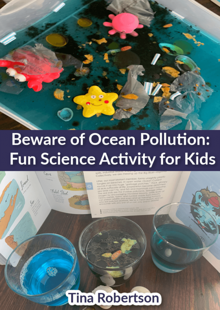 Beware of Ocean Pollution: Fun Science Activity for Kids. It’s important that we bring it to our children's attention now so they can make responsible choices and be part of the clean up solution! The best way to do this of course is through a fun hands-on activity that lets them see first hand how easily water is polluted. You’ll love this easy hands-on science! CLICK HERE to go there! #oceanpollution #handsonscienceforkids #homeschoolscience #oceanpollutionactivity