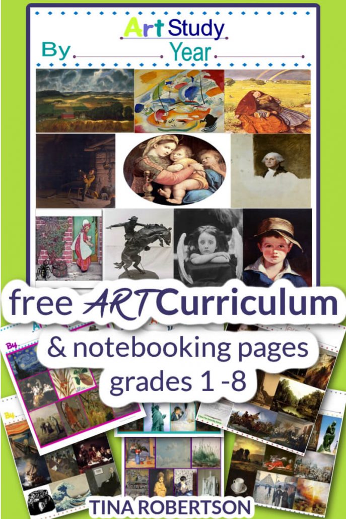 Free Art Curriculum Grades 1 - 8
